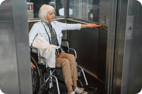 Elevator for disabled