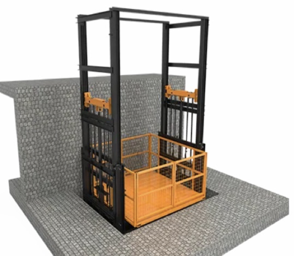 four_post_cargo_lift industrial escalator
