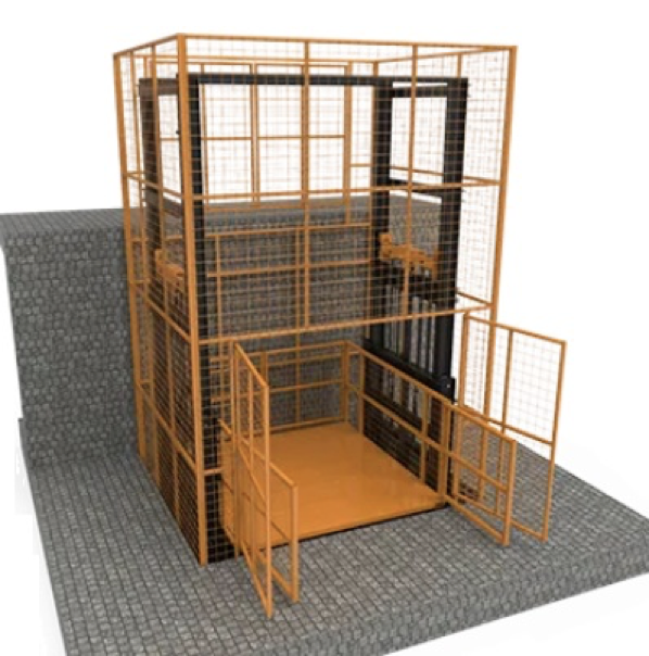 four_post_freight_elevator industrial escalator